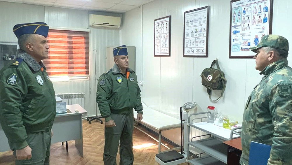 HHQ-nin xidməti-döyüş fəaliyyəti yoxlanıldı - FOTOLAR