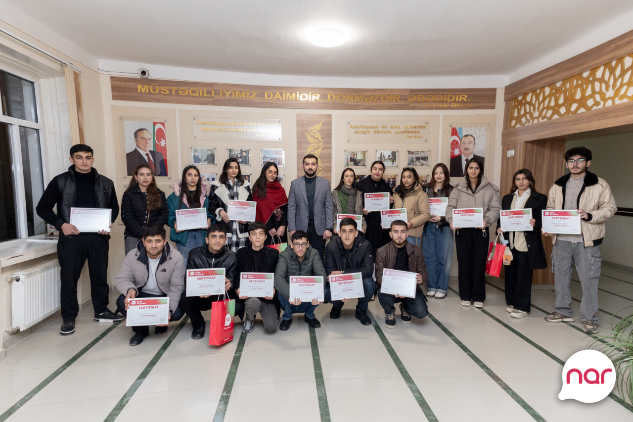 “Nar” regionlarda peşəkar kadr hazırlığına dəstək olur - FOTOLAR