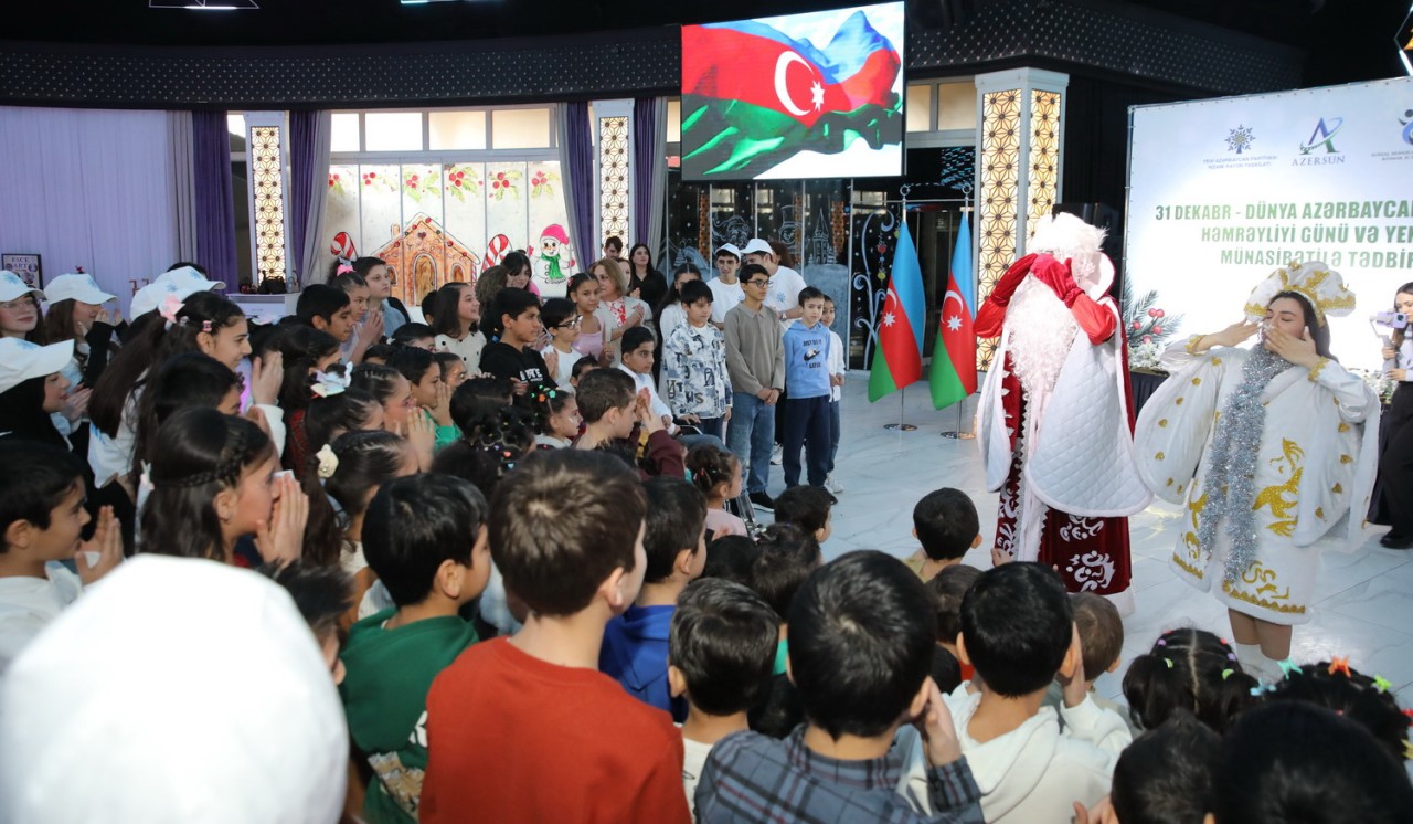 YAP Nizami rayon təşkilatı onlar üçün Yeni il şənliyi keçirdi - FOTOLAR