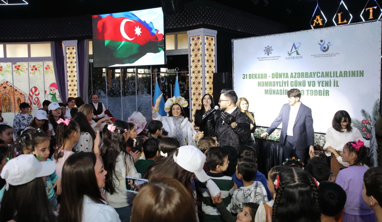 YAP Nizami rayon təşkilatı onlar üçün Yeni il şənliyi keçirdi - FOTOLAR
