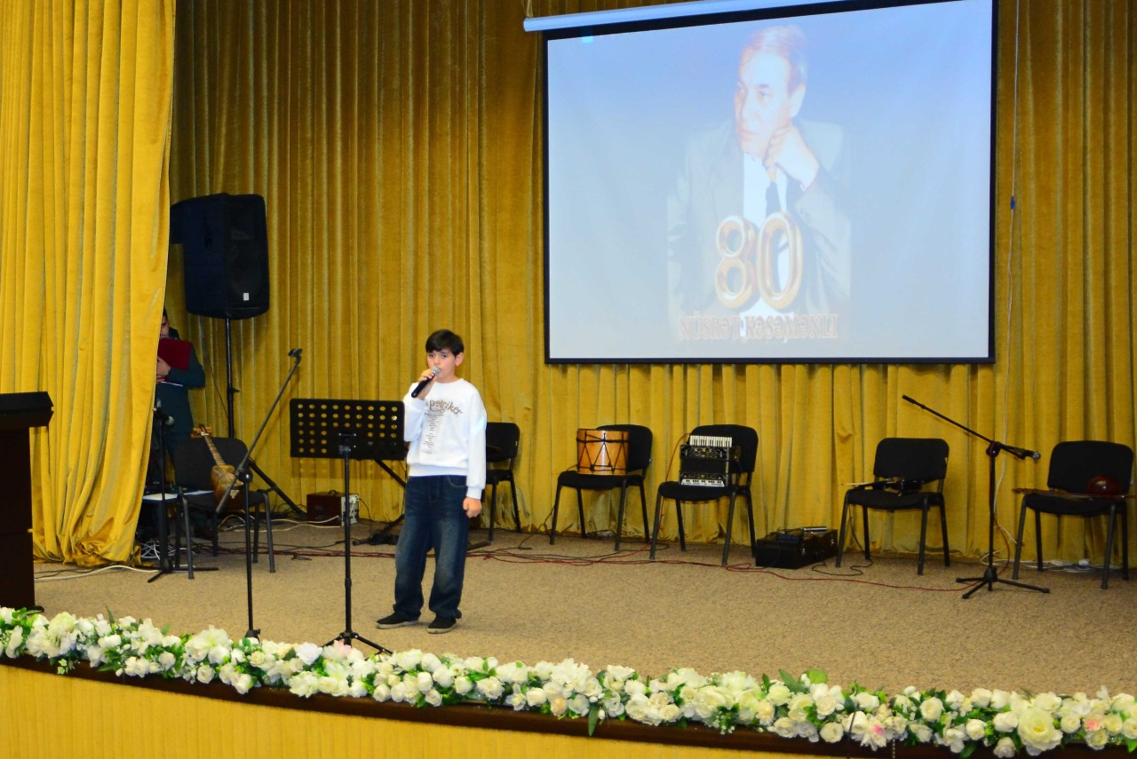 Ağstafada Nüsrət Kəsəmənlinin 80 illik yubileyi qeyd olundu - FOTOLAR