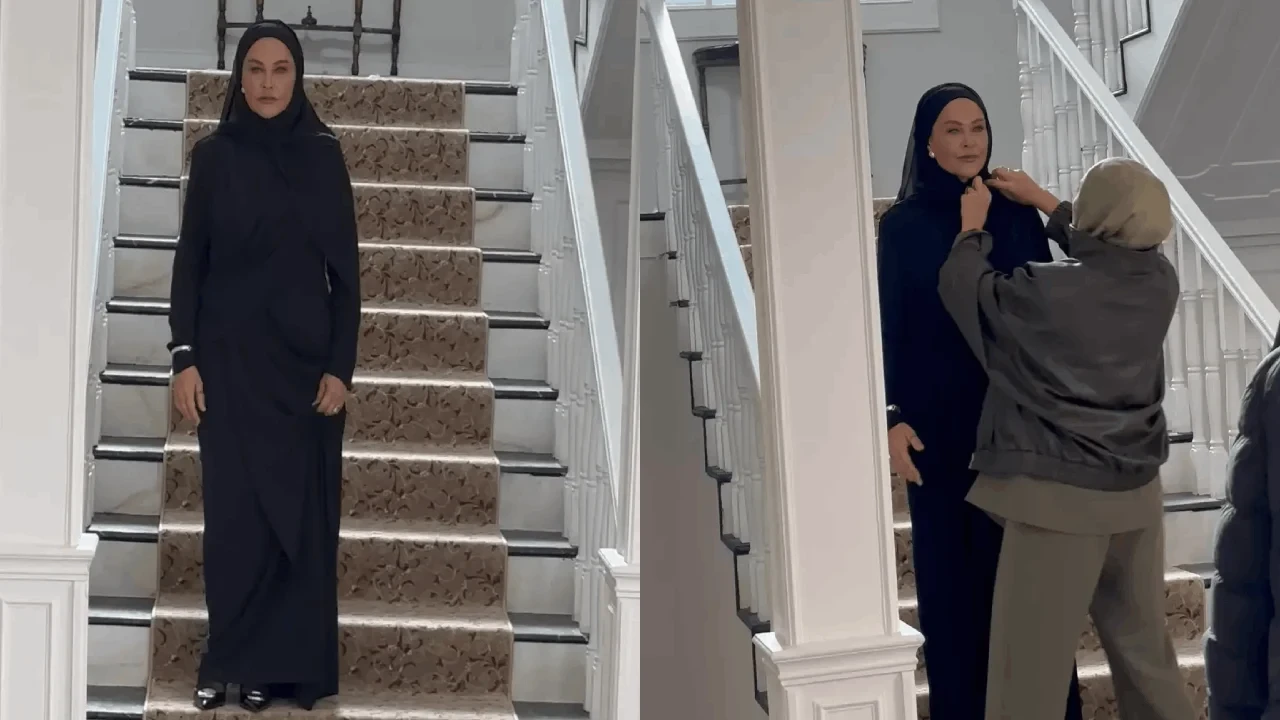 Hülya Avşar hicab geyindi  - FOTOLAR