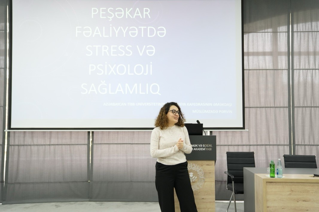 AƏSMA-da “Stressə davamlılıq” mövzusunda təlim keçirilib - FOTO