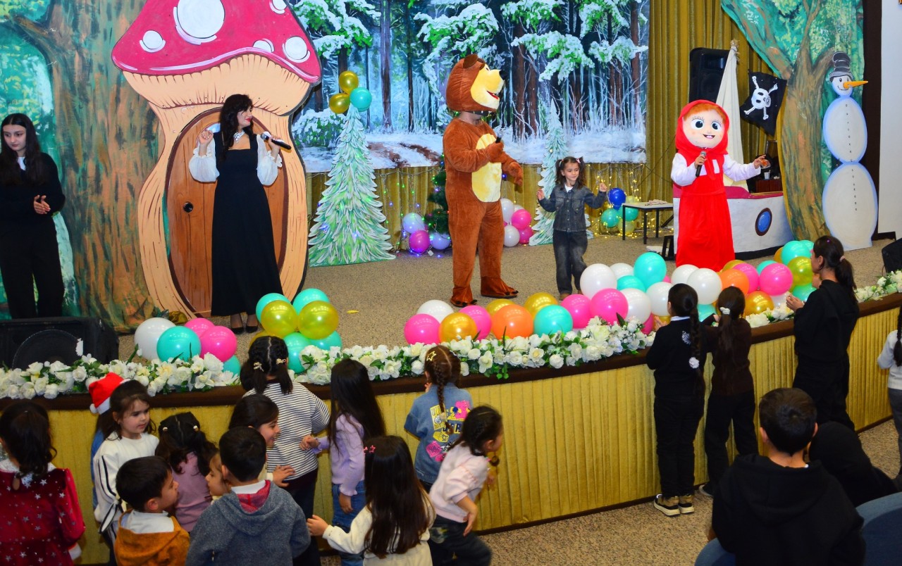 Ağstafada şəhid övladları üçün Yeni il şənlikləri təşkil olunub - FOTOLAR