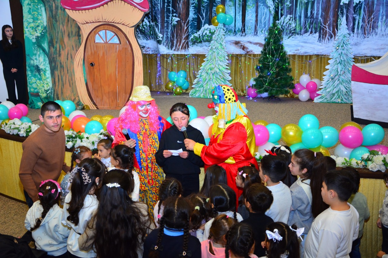 Ağstafada şəhid övladları üçün Yeni il şənlikləri təşkil olunub - FOTOLAR