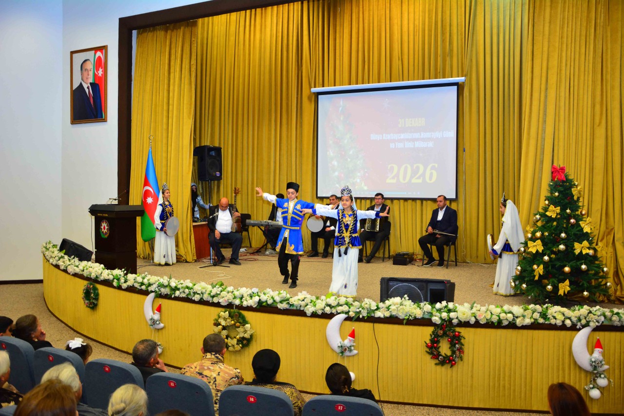 Ağstafada Yeni il münasibəti ilə bayram tədbiri keçirilib - FOTOLAR