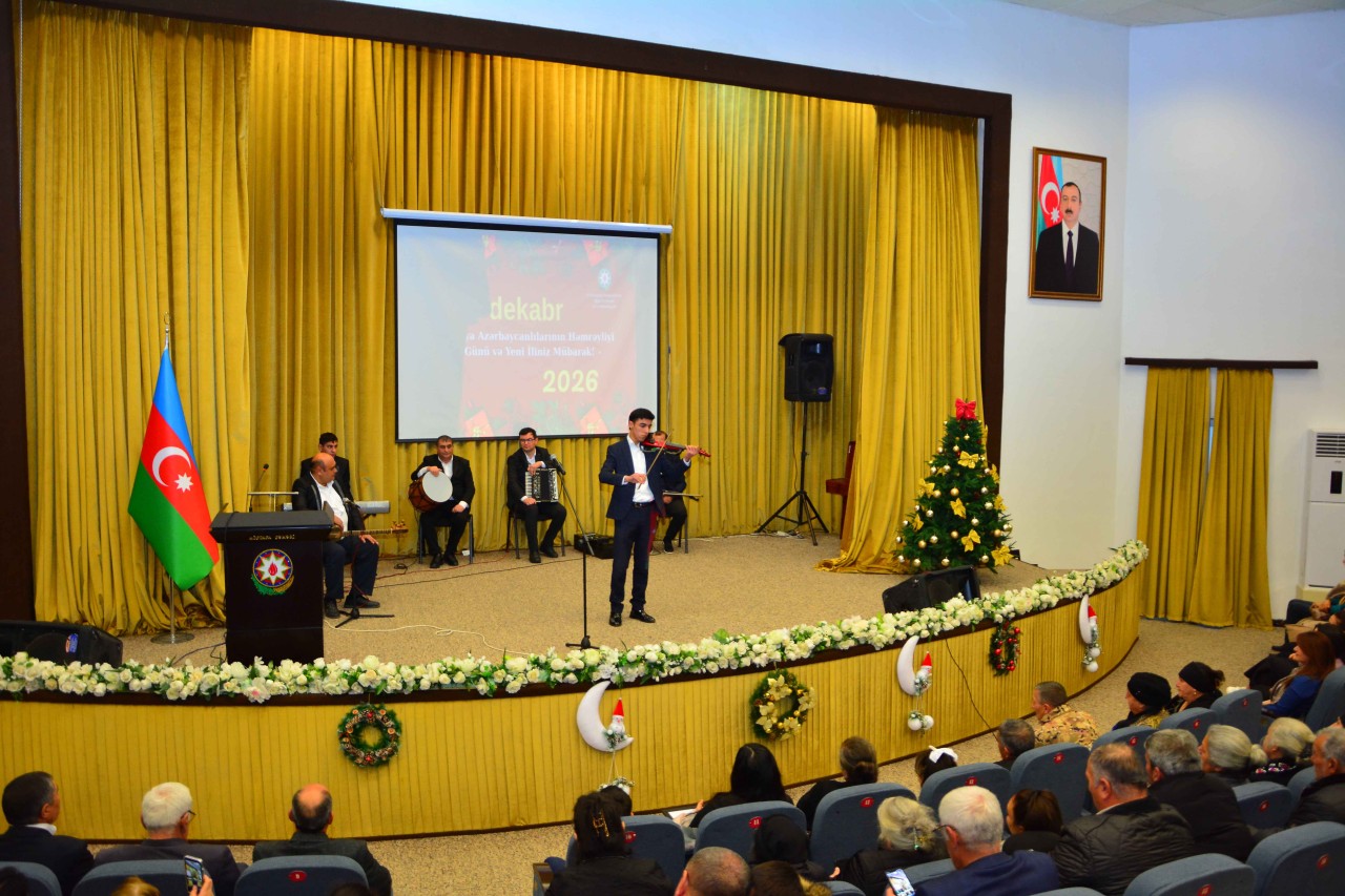 Ağstafada Yeni il münasibəti ilə bayram tədbiri keçirilib - FOTOLAR