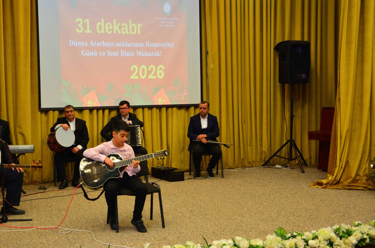 Ağstafada Yeni il münasibəti ilə bayram tədbiri keçirilib - FOTOLAR