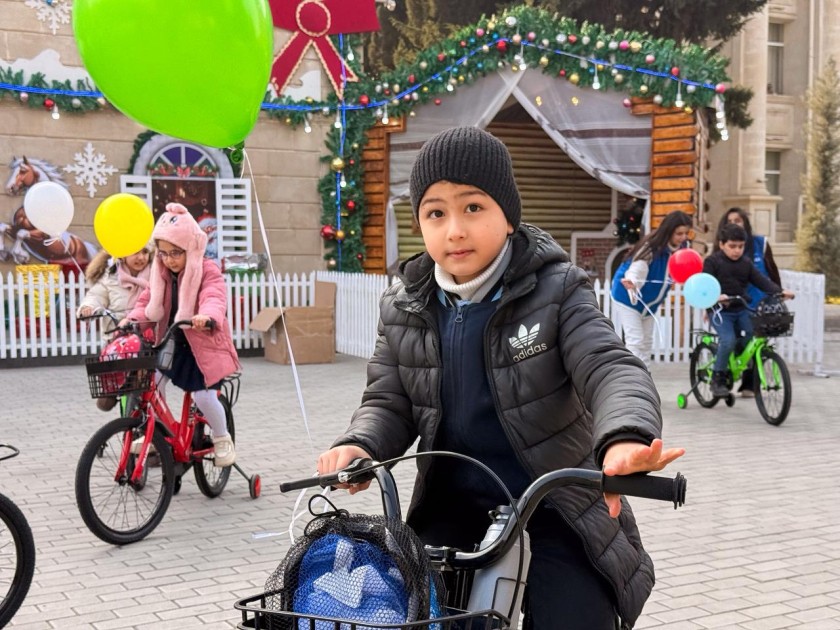 Leyla Əliyeva Yevlaxda uşaqlara Yeni il şənliyi təşkil etdi - FOTOLAR