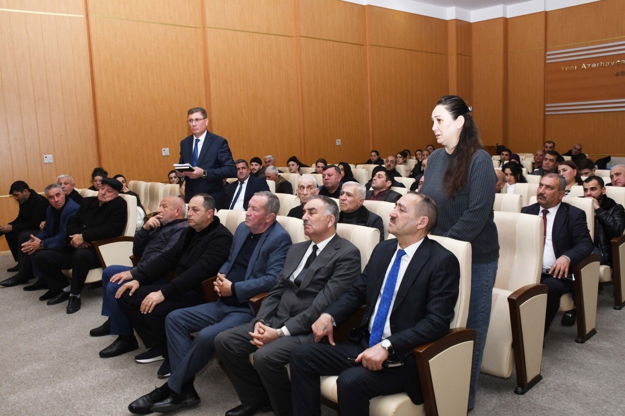 İcra başçısı Vaqif Həsənovun növbəti səyyar qəbul-görüşü oldu - FOTOLAR