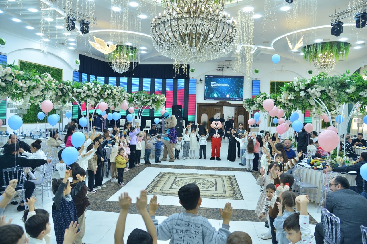 Qaradağda şəhid ailələrin övladları üçün Yeni il şənliyi təşkil olundu - FOTOLAR