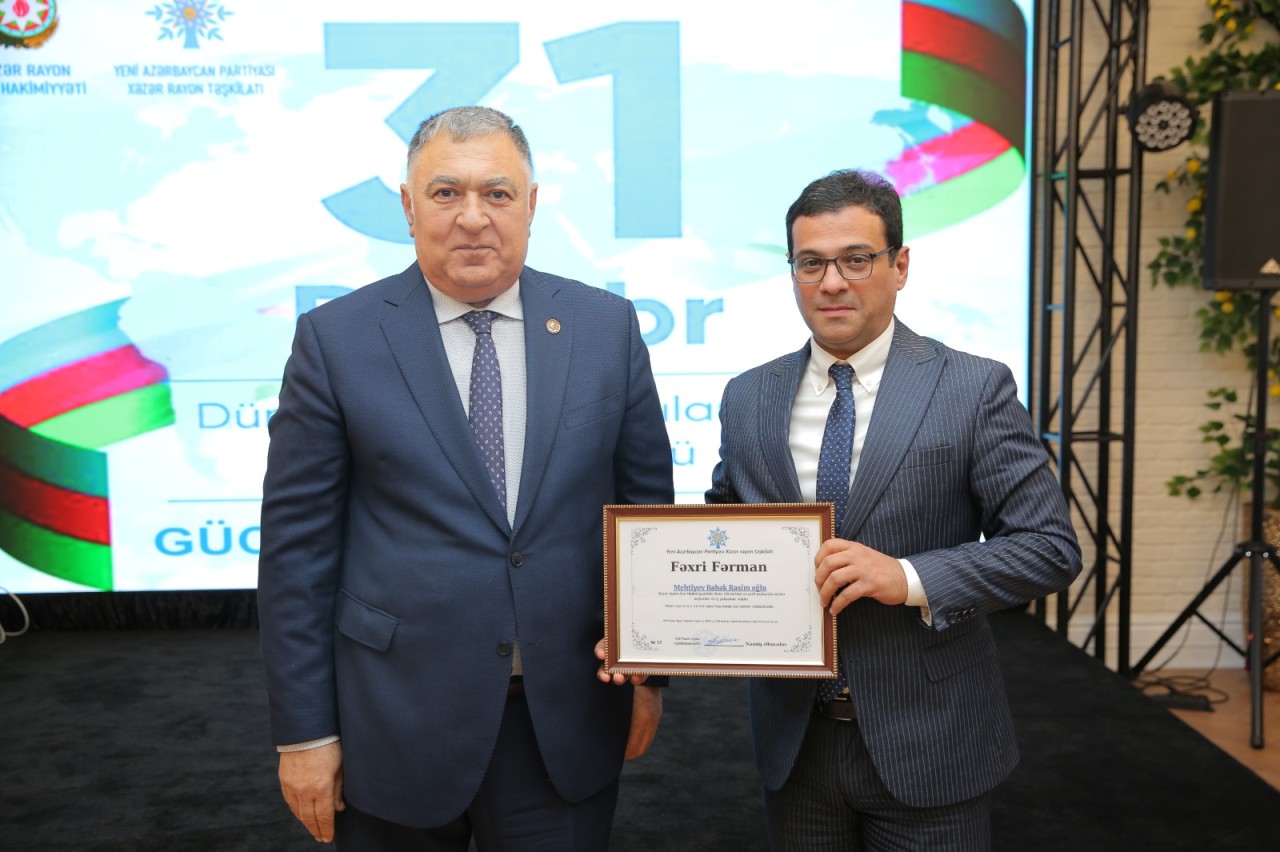 YAP Xəzər rayon təşkilatı Yeni il tədbiri keçirdi - FOTOLAR