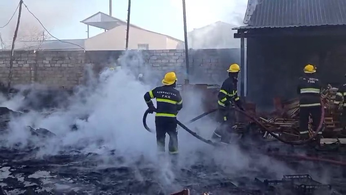 Zaqatalada xurma sexi yandı - FOTOLAR