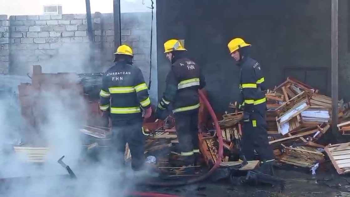 Zaqatalada xurma sexi yandı - FOTOLAR