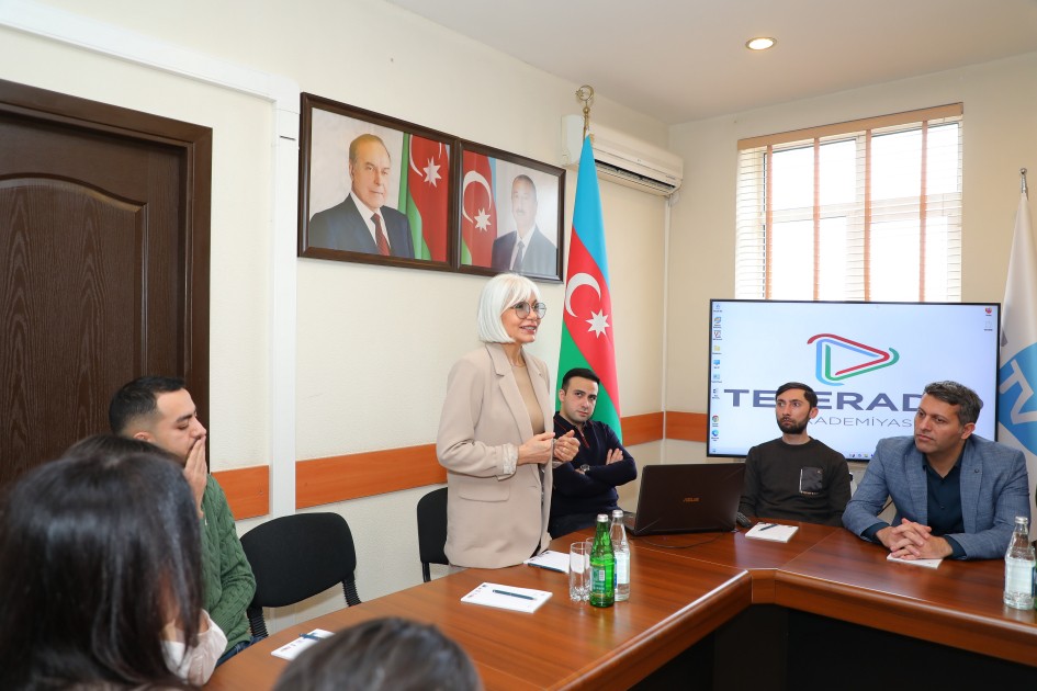 Teleradio Akademiyasında “Mediada Azərbaycan dili” təlimlərinə başlanıb - FOTOLAR