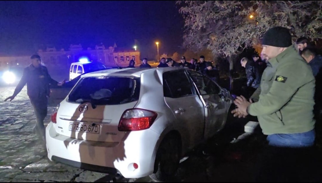 Sərxoş sürücü qəza törətdi - FOTOLAR