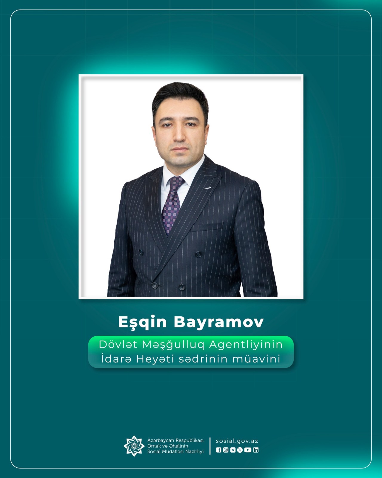 Nazir Məşğulluq Agentliyinə sədr müavini təyin etdi - FOTO