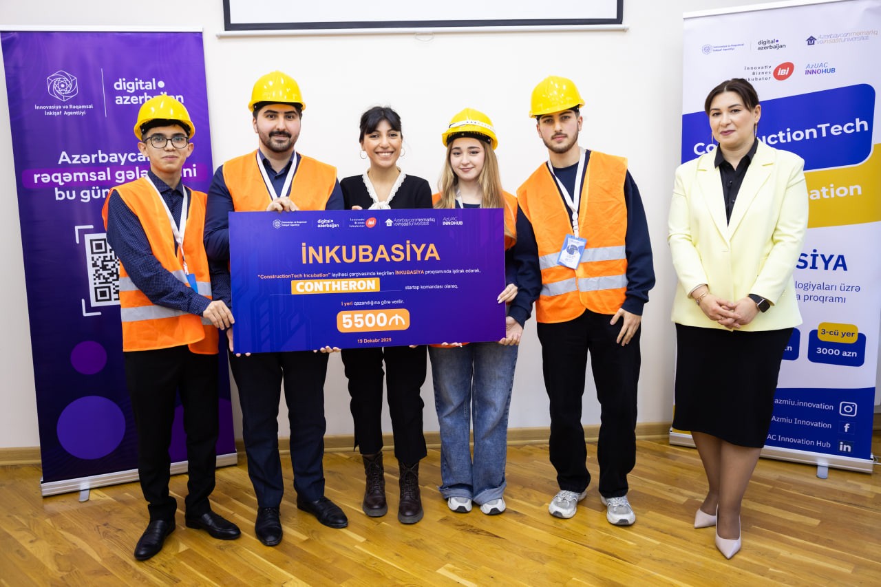 AzMİU-da “ConstructionTech Incubation” layihəsi yekunlaşıb - FOTOLAR