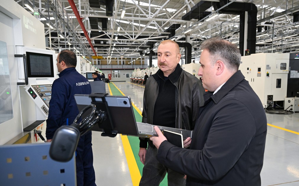 Prezident Tərtərdə açılışda iştirak edib - YENİLƏNİB (FOTOLAR)