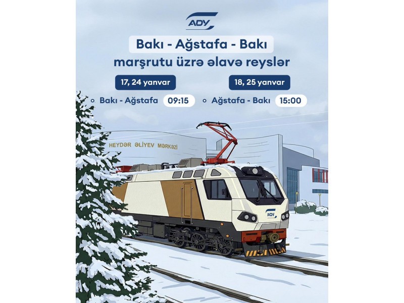 Bu istiqamət üzrə əlavə qatar reysləri təyin edildi - FOTO