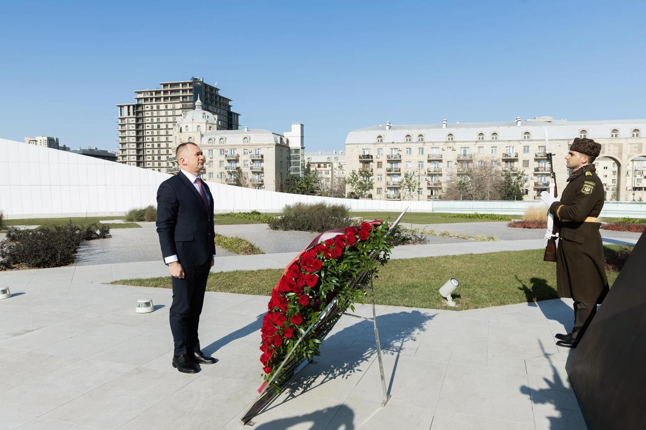 Vilayət Eyvazov belaruslu həmkarı ilə görüşdü - FOTOLAR