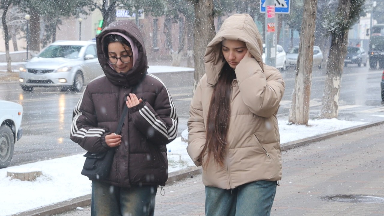 Xankəndiyə qar yağır - FOTOLAR