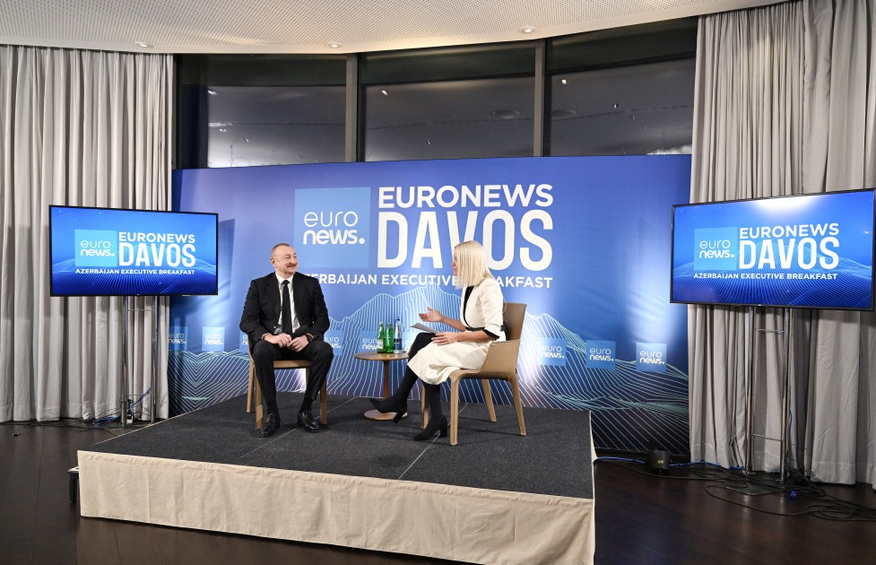İlham Əliyev “Euronews”a müsahibə verdi - YENİLƏNİB (FOTOLAR)