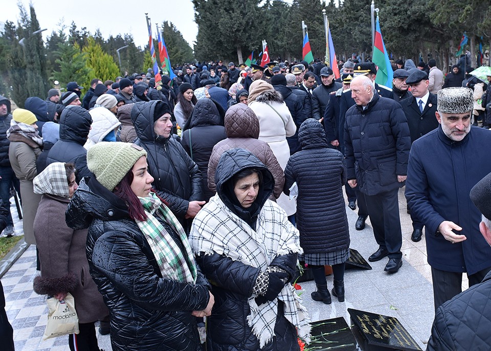 Sumqayıtda anım mərasimi keçirildi - FOTOLAR
