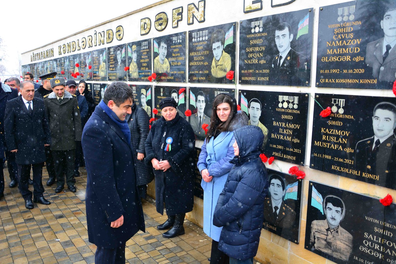 Ağstafada 20 Yanvar faciəsinin 36-cı ildönümü qeyd olunub - FOTOLAR