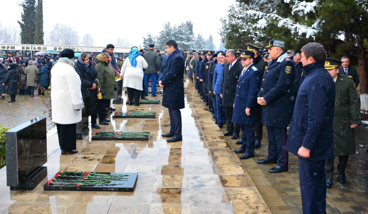 Ağstafada 20 Yanvar faciəsinin 36-cı ildönümü qeyd olunub - FOTOLAR