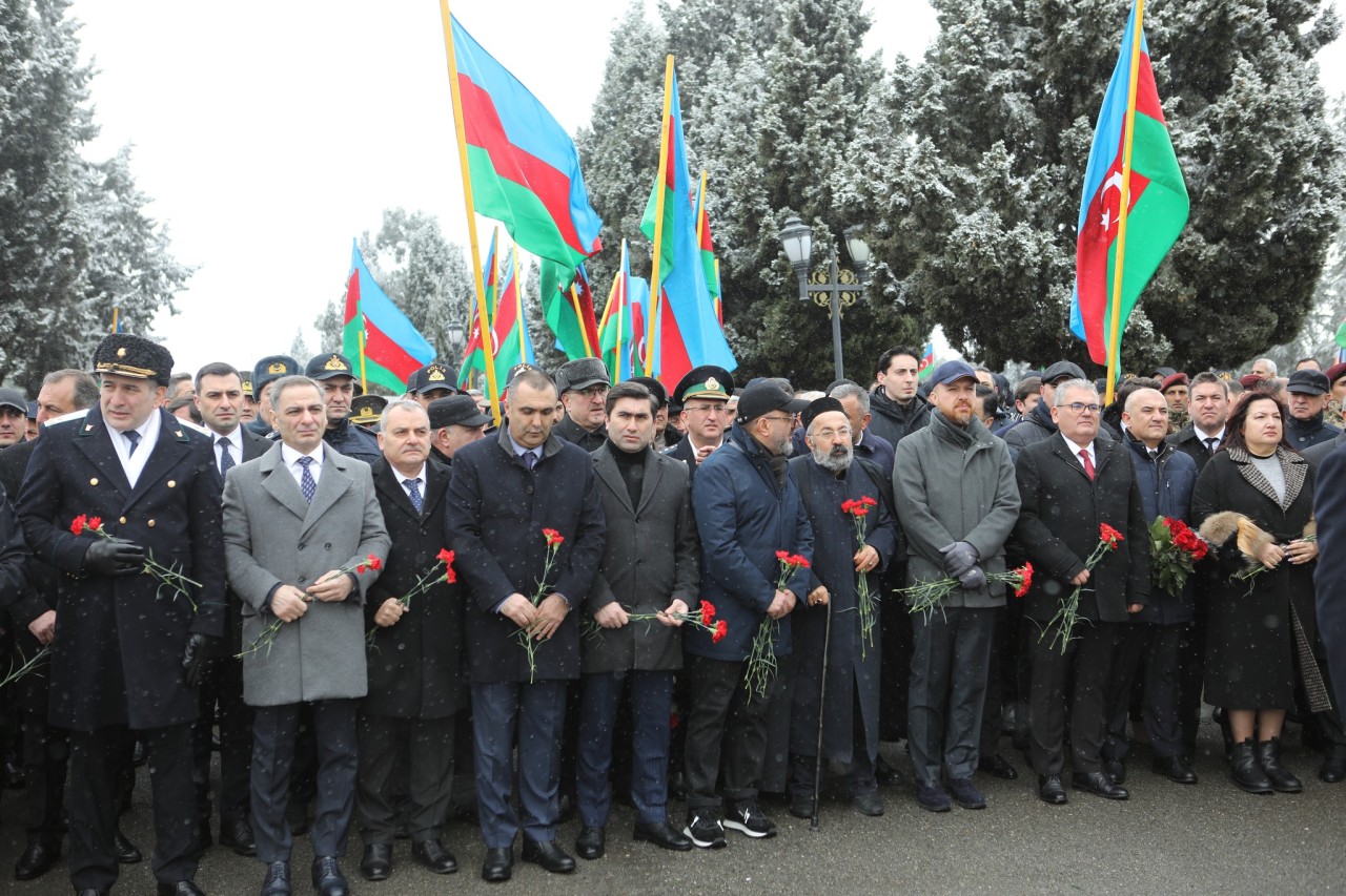 Gəncədə 20 Yanvarla bağlı ümumşəhər tədbiri keçirilib - FOTOLAR