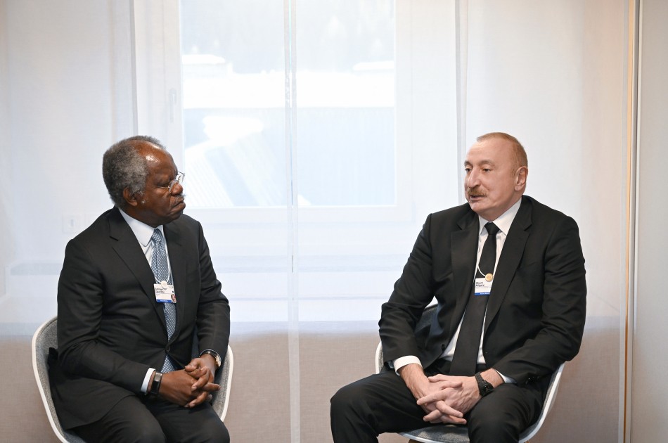 Prezident Davosda daha bir görüş keçirdi - FOTOLAR