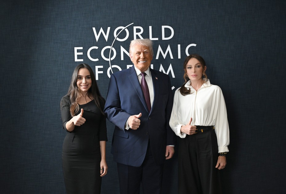 Prezidentlə ailəsinin Trampla görüşündən maraqlı FOTOLAR