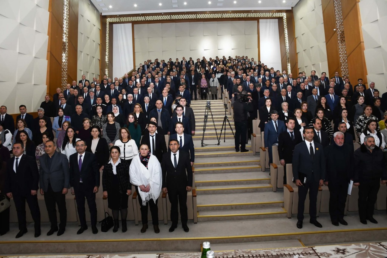 Ağdamda hesabat yığıncağı keçirilib - FOTOLAR