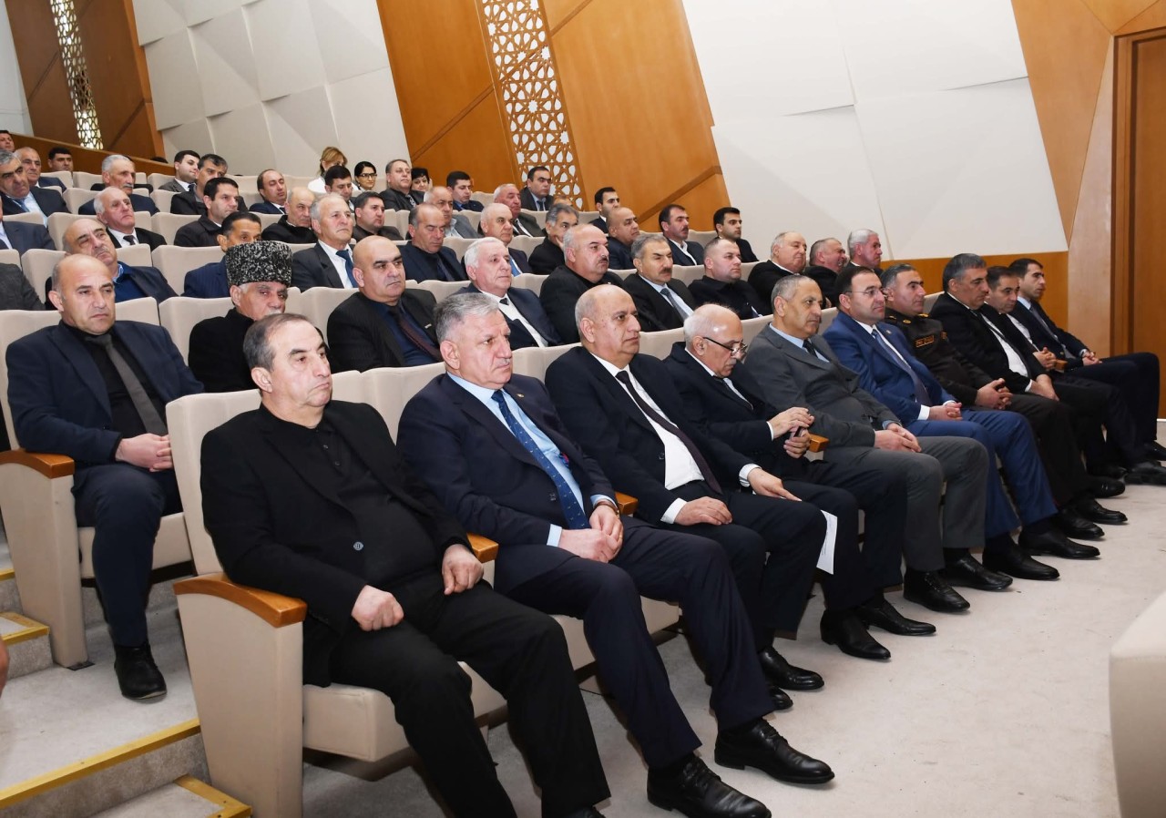 Ağdamda hesabat yığıncağı keçirilib - FOTOLAR