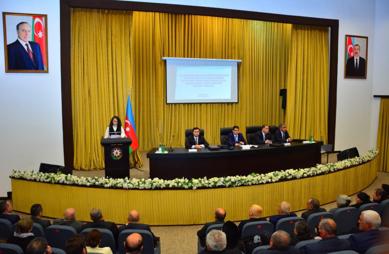 Ağstafa RİH-də hesabat yığıncağı keçirildi - FOTOLAR