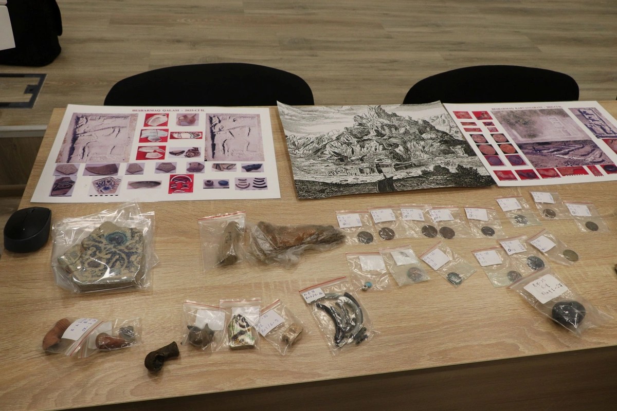 Beşbarmaqda qədim karvansaray aşkarlandı - FOTOLAR