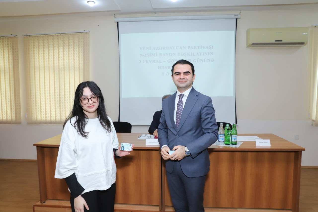 YAP Nəsimi rayon təşkilatı Gənclər Günü bağlı tədbir keçirdi - FOTOLAR