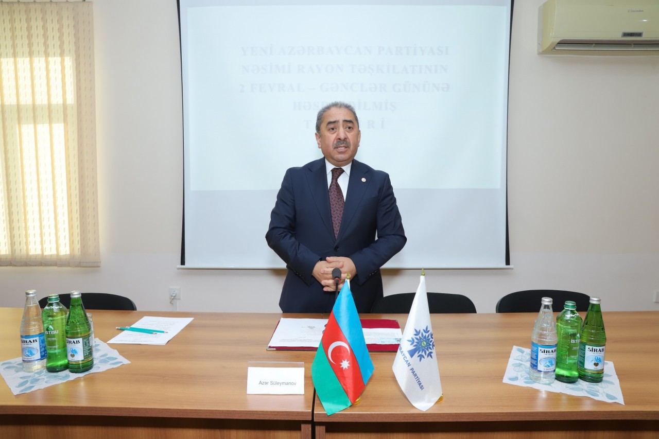 YAP Nəsimi rayon təşkilatı Gənclər Günü bağlı tədbir keçirdi - FOTOLAR