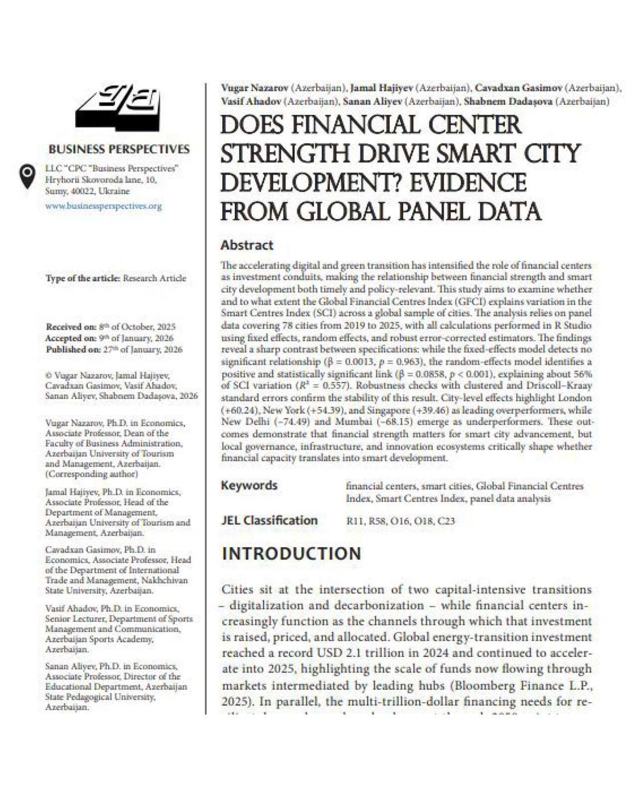 ASA nümayəndəsinin məqaləsi beynəlxalq jurnalda - FOTO