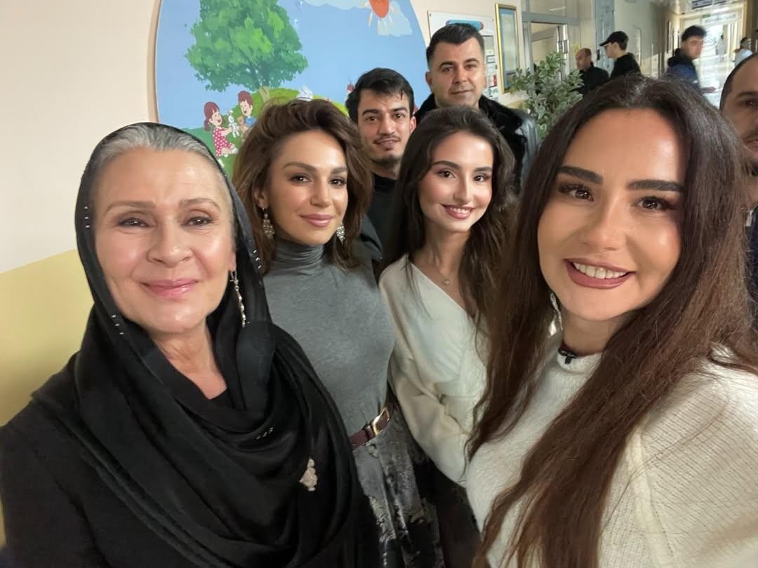 Leyla “Uzak şehir”in çəkiliş meydançasında - FOTOLAR