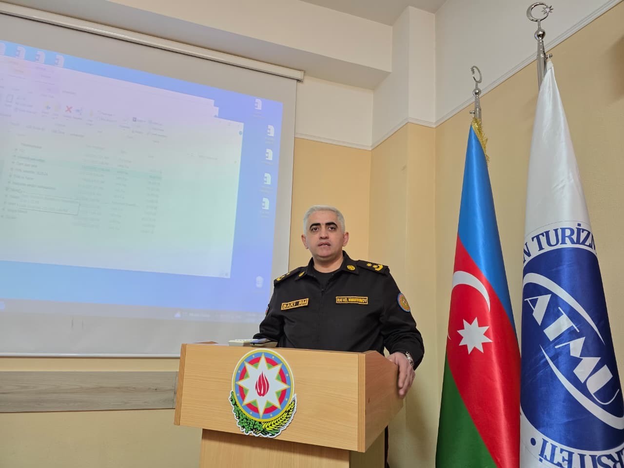 ATMU-da nümunəvi dərs keçirildi - FOTOLAR