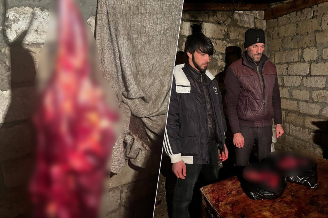 146 kq at ətini Bakıda satmaq istəyənlər saxlanıldı - FOTOLAR