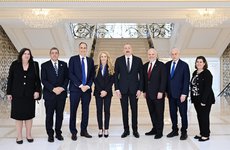İlham Əliyev ABŞ Ticarət Palatasının nümayəndə heyətini qəbul etdi - FOTOLAR (YENİLƏNİB)