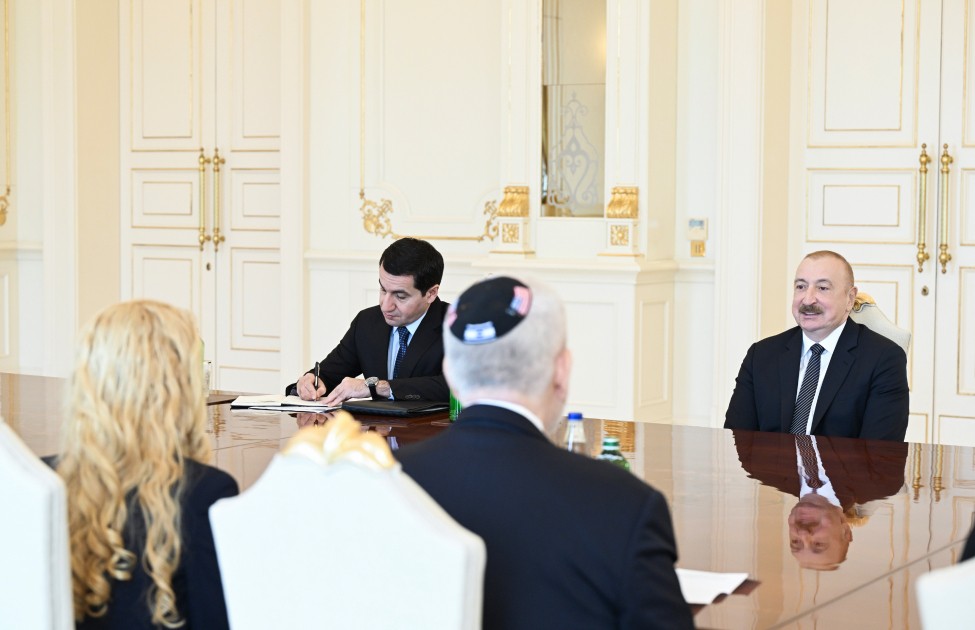 İlham Əliyev ABŞ Ticarət Palatasının nümayəndə heyətini qəbul etdi - FOTOLAR (YENİLƏNİB)