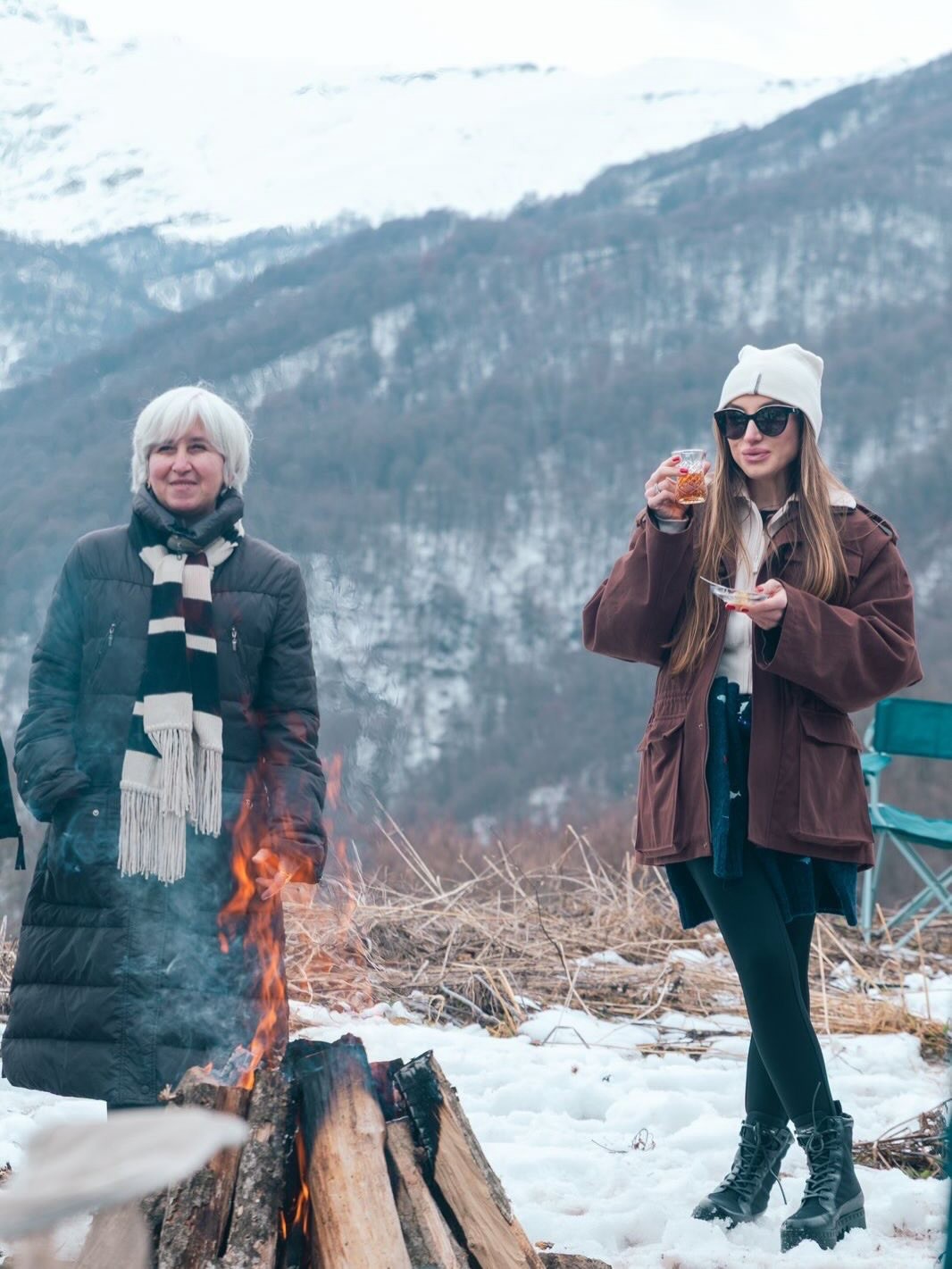Prezidentin qızı və gəlini Göygöl Milli Parkında - FOTOLAR