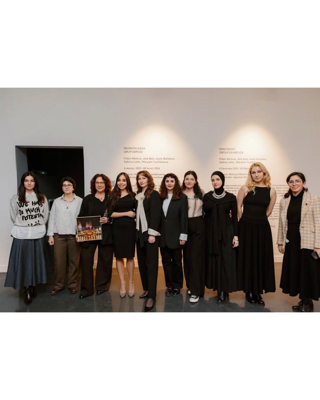 Leyla Əliyeva "Sinxronizasiya" sərgisində - FOTOLAR