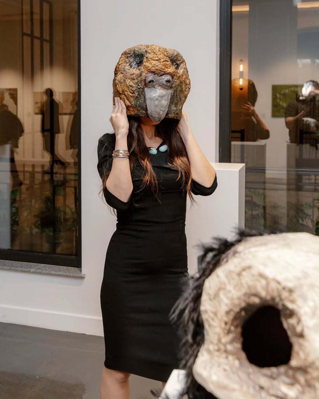 Leyla Əliyeva "Sinxronizasiya" sərgisində - FOTOLAR