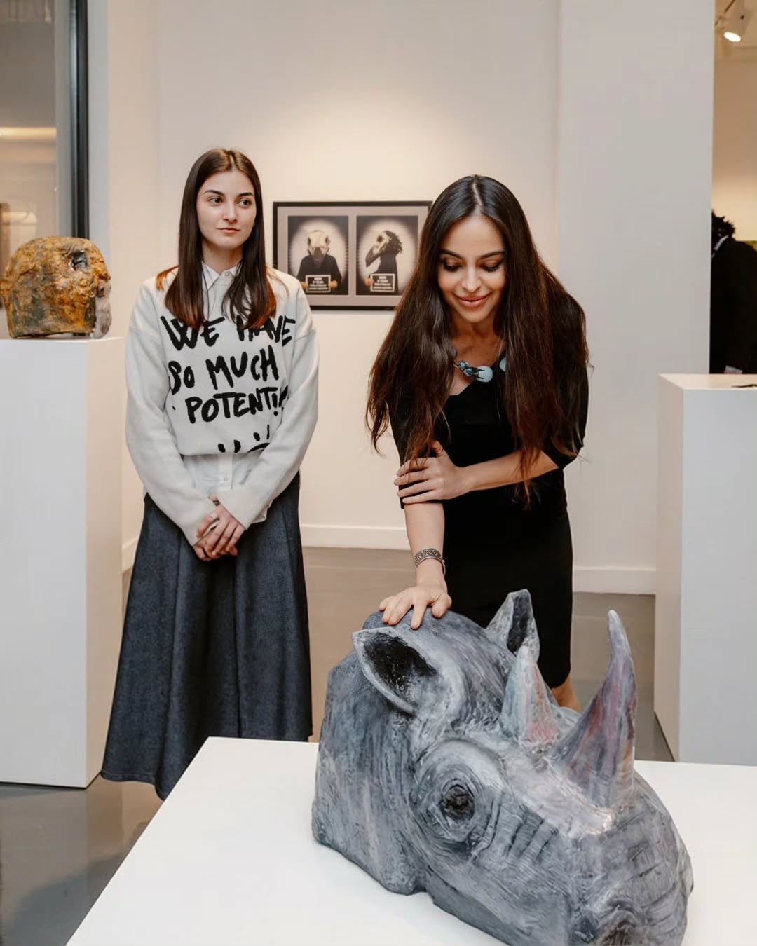 Leyla Əliyeva "Sinxronizasiya" sərgisində - FOTOLAR