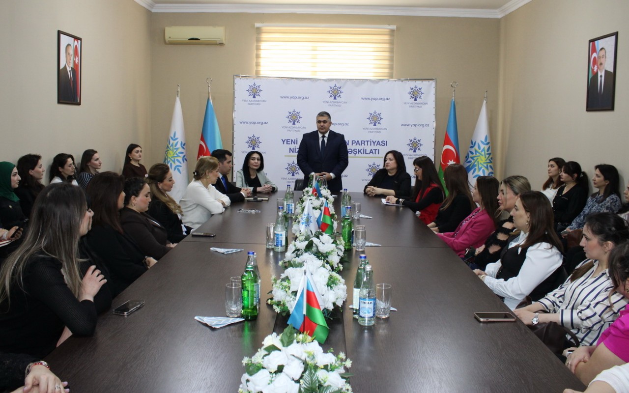 YAP Nizami rayon təşkilatı tədbir keçirdi -FOTOLAR